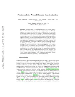 Photo-realistic Neural Domain Randomization
