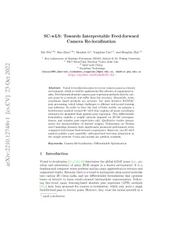 SC-wLS: Towards Interpretable Feed-forward Camera Re-localization