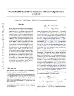 Decentralized Stochastic Bilevel Optimization with Improved
  per-Iteration Complexity