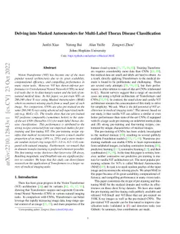 Delving into Masked Autoencoders for Multi-Label Thorax Disease
  Classification