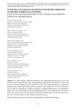 Symmetry and Variance: Generative Parametric Modelling of Historical
  Brick Wall Patterns