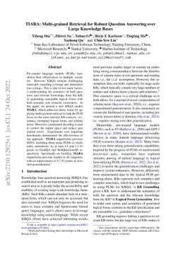 TIARA: Multi-grained Retrieval for Robust Question Answering over Large
  Knowledge Bases