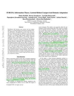 IT-RUDA: Information Theory Assisted Robust Unsupervised Domain
  Adaptation