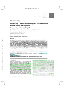 Enhancing Label Consistency on Document-level Named Entity Recognition