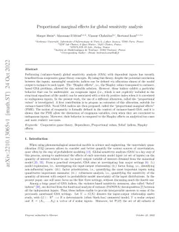 Proportional marginal effects for global sensitivity analysis