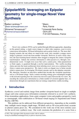 EpipolarNVS: leveraging on Epipolar geometry for single-image Novel View
  Synthesis