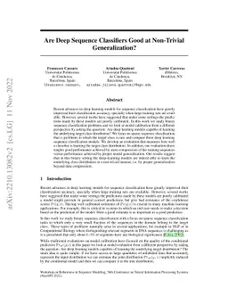 Are Deep Sequence Classifiers Good at Non-Trivial Generalization?