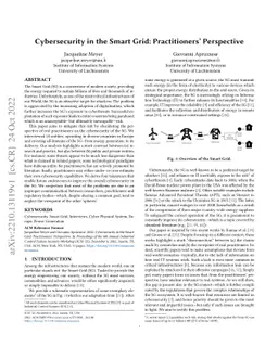 Cybersecurity in the Smart Grid: Practitioners' Perspective