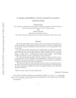 A simple probabilistic neural network for machine understanding