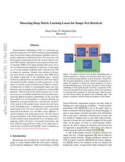 Dissecting Deep Metric Learning Losses for Image-Text Retrieval