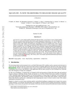 IQUAFLOW: A new framework to measure image quality