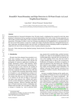 BoundED: Neural Boundary and Edge Detection in 3D Point Clouds via Local
  Neighborhood Statistics