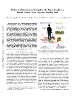 System Configuration and Navigation of a Guide Dog Robot: Toward Animal
  Guide Dog-Level Guiding Work