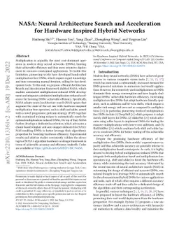 NASA: Neural Architecture Search and Acceleration for Hardware Inspired
  Hybrid Networks