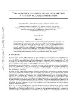 Thermodynamics-informed neural networks for physically realistic mixed
  reality