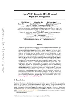 OpenAUC: Towards AUC-Oriented Open-Set Recognition