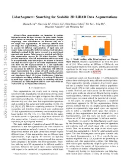 LidarAugment: Searching for Scalable 3D LiDAR Data Augmentations