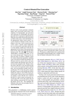 Context-Situated Pun Generation