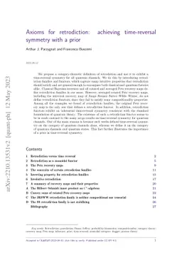 Axioms for retrodiction: achieving time-reversal symmetry with a prior