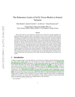The Robustness Limits of SoTA Vision Models to Natural Variation