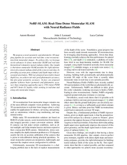NeRF-SLAM: Real-Time Dense Monocular SLAM with Neural Radiance Fields