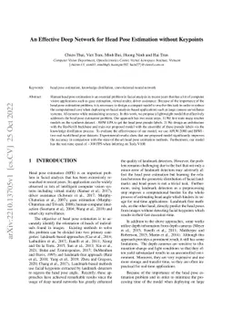 An Effective Deep Network for Head Pose Estimation without Keypoints