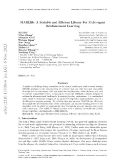 MARLlib: A Scalable and Efficient Multi-agent Reinforcement Learning
  Library