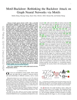 Motif-Backdoor: Rethinking the Backdoor Attack on Graph Neural Networks
  via Motifs