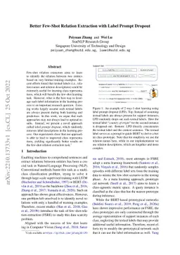 Better Few-Shot Relation Extraction with Label Prompt Dropout