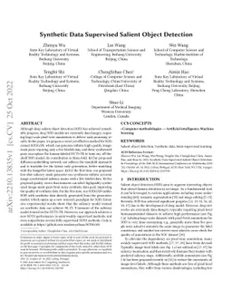 Synthetic Data Supervised Salient Object Detection