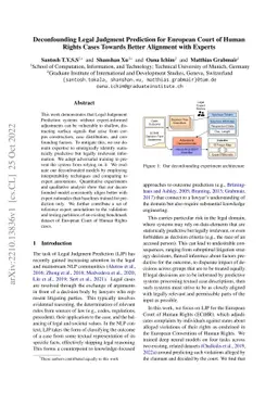 Deconfounding Legal Judgment Prediction for European Court of Human
  Rights Cases Towards Better Alignment with Experts