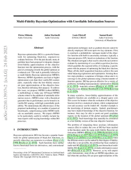 Multi-Fidelity Bayesian Optimization with Unreliable Information Sources