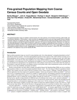 Fine-grained Population Mapping from Coarse Census Counts and Open
  Geodata