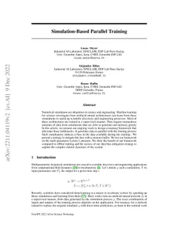 Simulation-Based Parallel Training