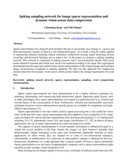 Spiking sampling network for image sparse representation and dynamic
  vision sensor data compression