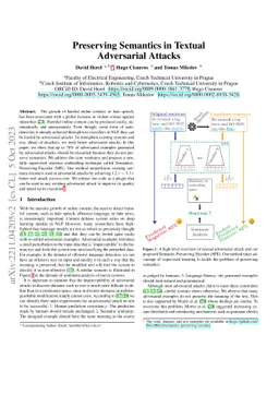 Preserving Semantics in Textual Adversarial Attacks