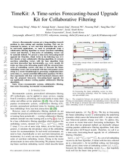 TimeKit: A Time-series Forecasting-based Upgrade Kit for Collaborative
  Filtering