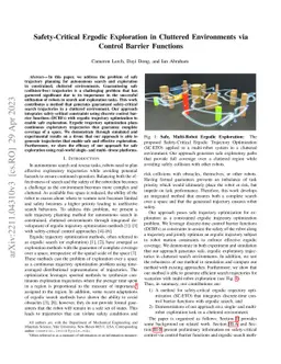 Safety-Critical Ergodic Exploration in Cluttered Environments via
  Control Barrier Functions