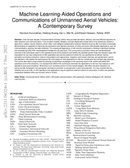 Machine Learning-Aided Operations and Communications of Unmanned Aerial
  Vehicles: A Contemporary Survey