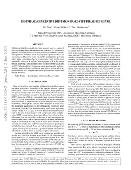DiffPhase: Generative Diffusion-based STFT Phase Retrieval