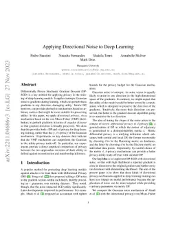 Directional Privacy for Deep Learning