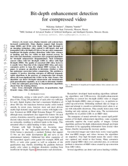 Bit-depth enhancement detection for compressed video