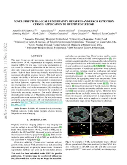 Novel structural-scale uncertainty measures and error retention curves:
  application to multiple sclerosis
