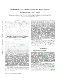 Distribution-based Emotion Recognition in Conversation