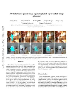 3DFill:Reference-guided Image Inpainting by Self-supervised 3D Image
  Alignment