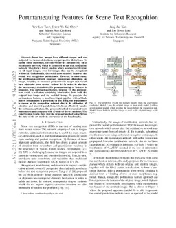 Portmanteauing Features for Scene Text Recognition