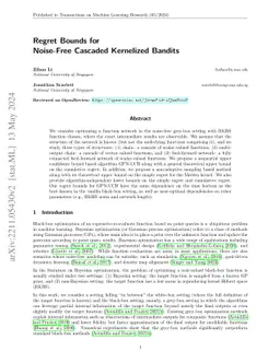 Regret Bounds for Noise-Free Cascaded Kernelized Bandits