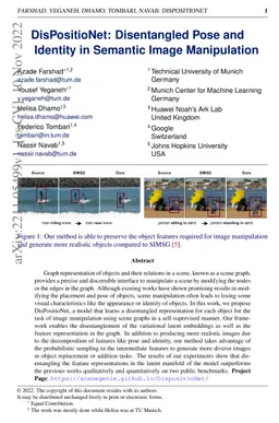 DisPositioNet: Disentangled Pose and Identity in Semantic Image
  Manipulation