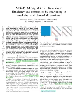 MGiaD: Multigrid in all dimensions. Efficiency and robustness by
  coarsening in resolution and channel dimensions
