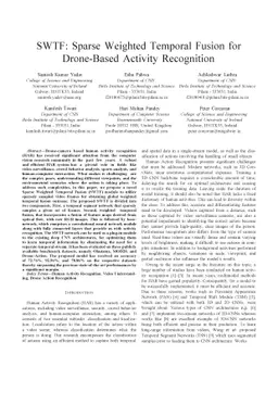 SWTF: Sparse Weighted Temporal Fusion for Drone-Based Activity
  Recognition